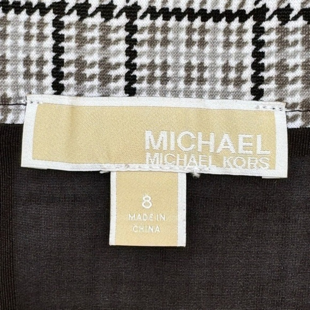 MICHAEL- Michael KORS. Skirt. Black/Grey/Taupe .S-8. Houndstooth pattern. - Picture 8 of 10